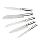 NIROSTA Ensemble de 5 couteaux de cuisine professionnels en inox de 24 à 33,5 cm Nirosta Star