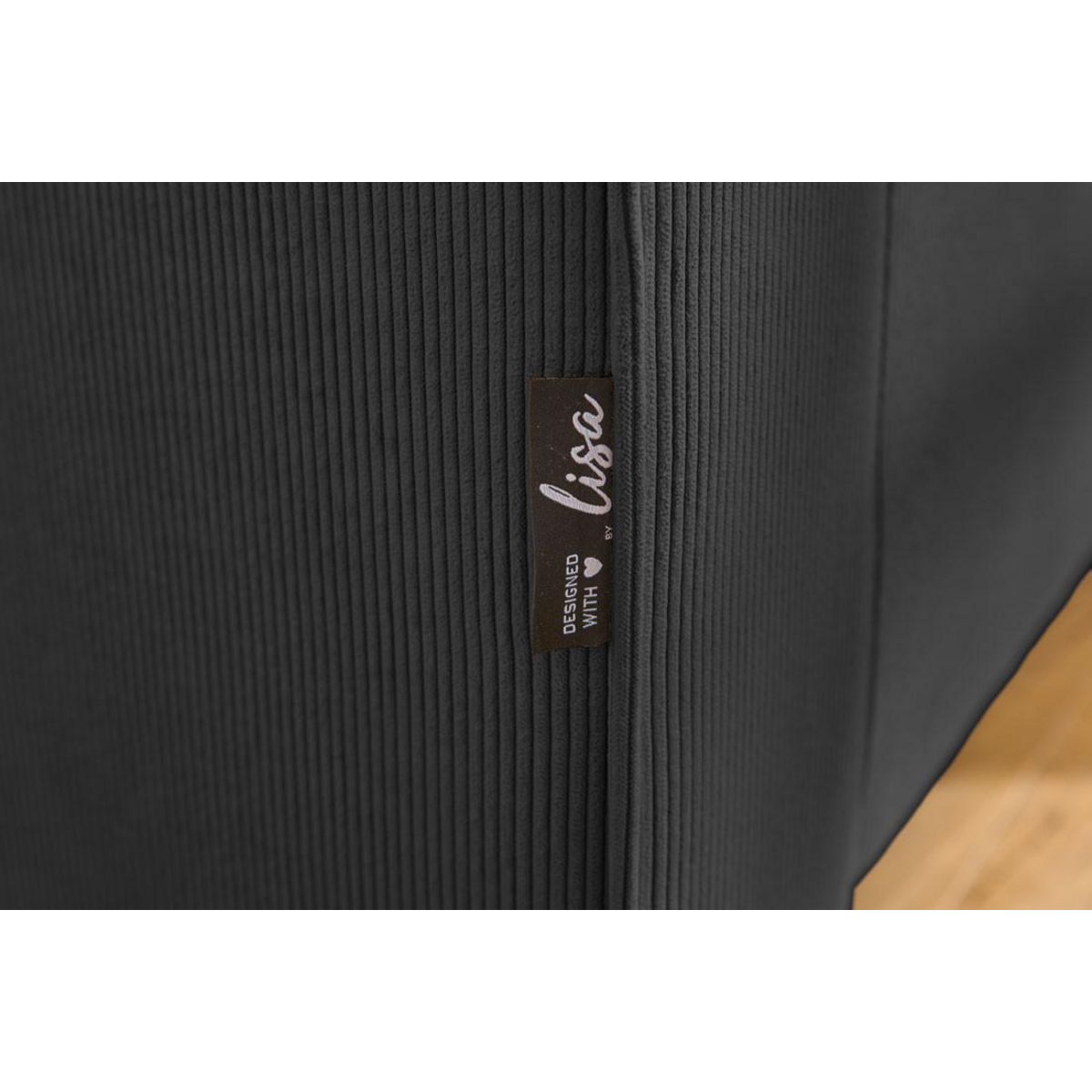 LISA DESIGN Albane - canapé d'angle gauche - 4 places - en velours côtelé