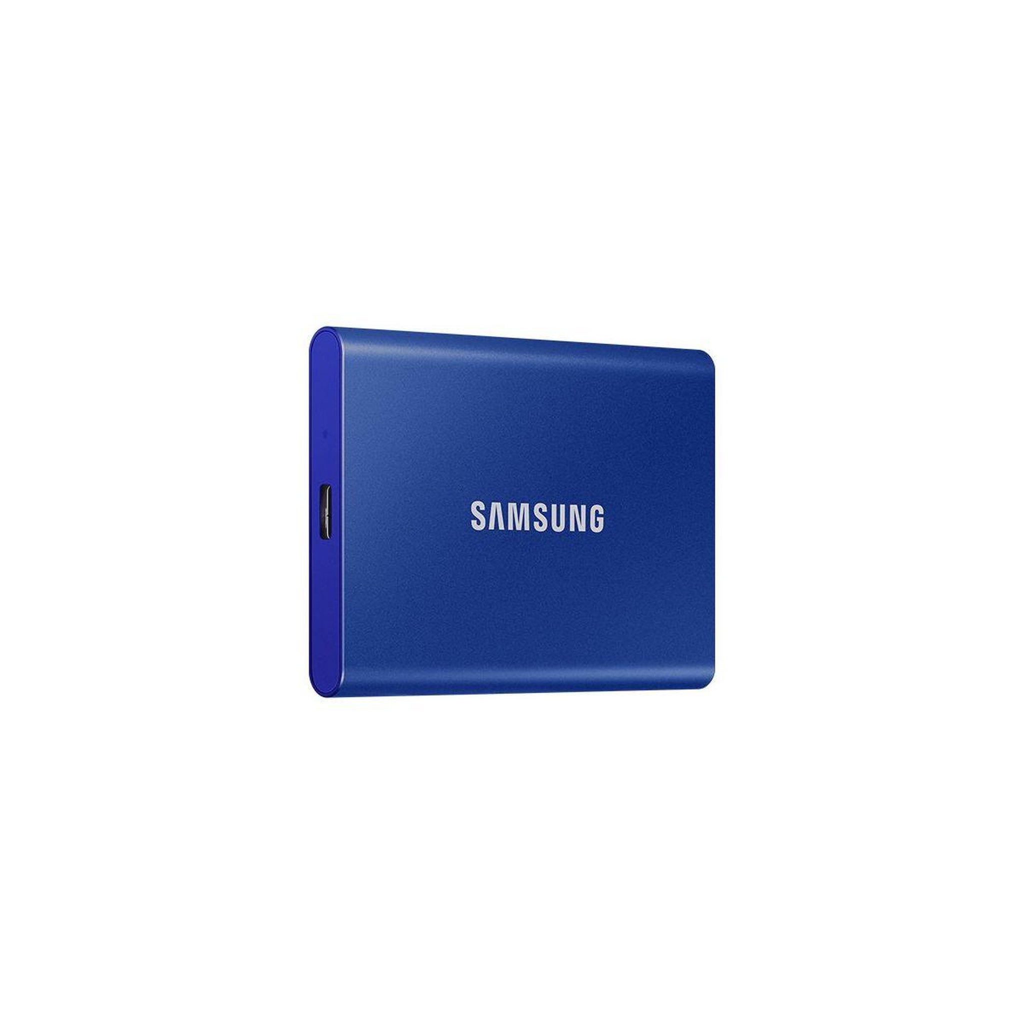Voir la diapositive 2 : Samsung Disque dur ssd externe portable 1to t7 1to bleu indigo
