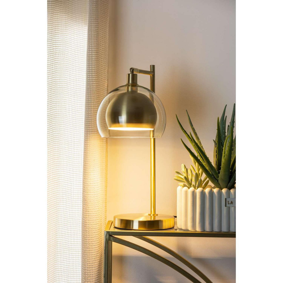 ATMOSPHERA Lampe à poser Bellezza - H. 48 cm - Doré