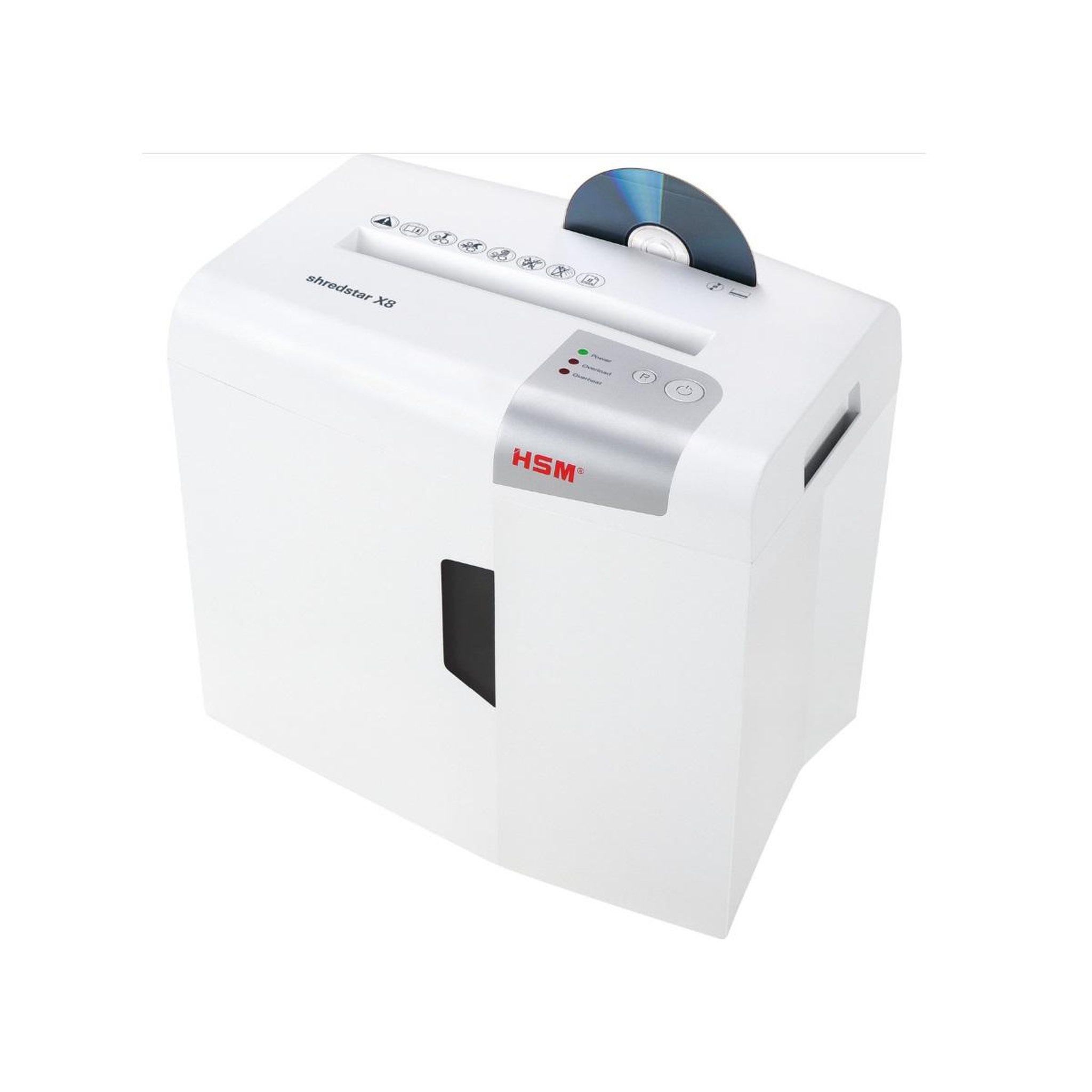 Voir la diapositive 6 : Hsm Destructeur de documents 8 feuilles coupe particules 4.5x30mm - 1044121