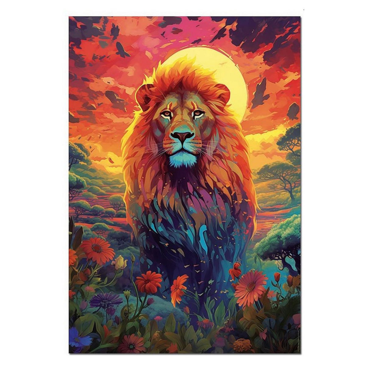 EDUCA Puzzle 500 pcs - Regard majestueux du lion