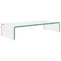 Voir la diapositive 2 : VIDAXL Meuble TV/pour moniteur 70x30x13 cm verre transparent