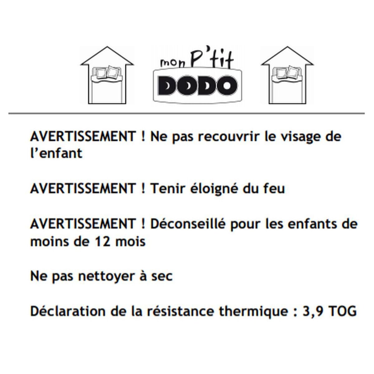DODO Oreiller bébé anti-acariens DODO BOUT'CHOU