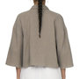Voir la diapositive 2 : JACQUELINE DE YONG Chemise Taupe Femme JDY Theis Life 3/4