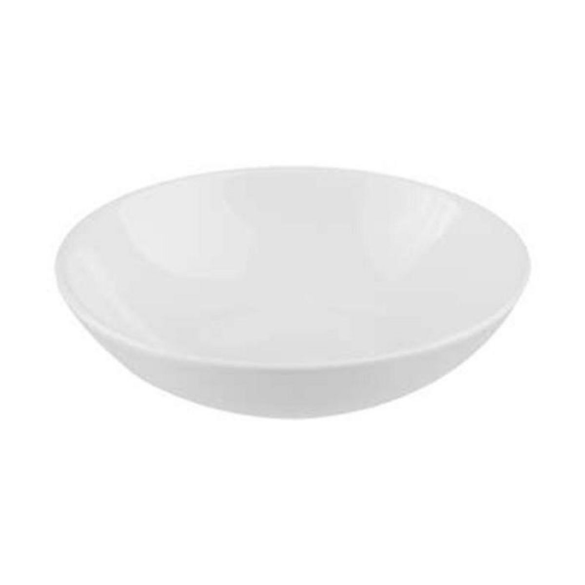 SECRET DE GOURMET Lot de 6 Assiettes Creuses  Colorama  20cm Blanc