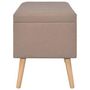 Voir la diapositive 3 : VIDAXL Tabourets de rangement lot de 3 Marron Tissu