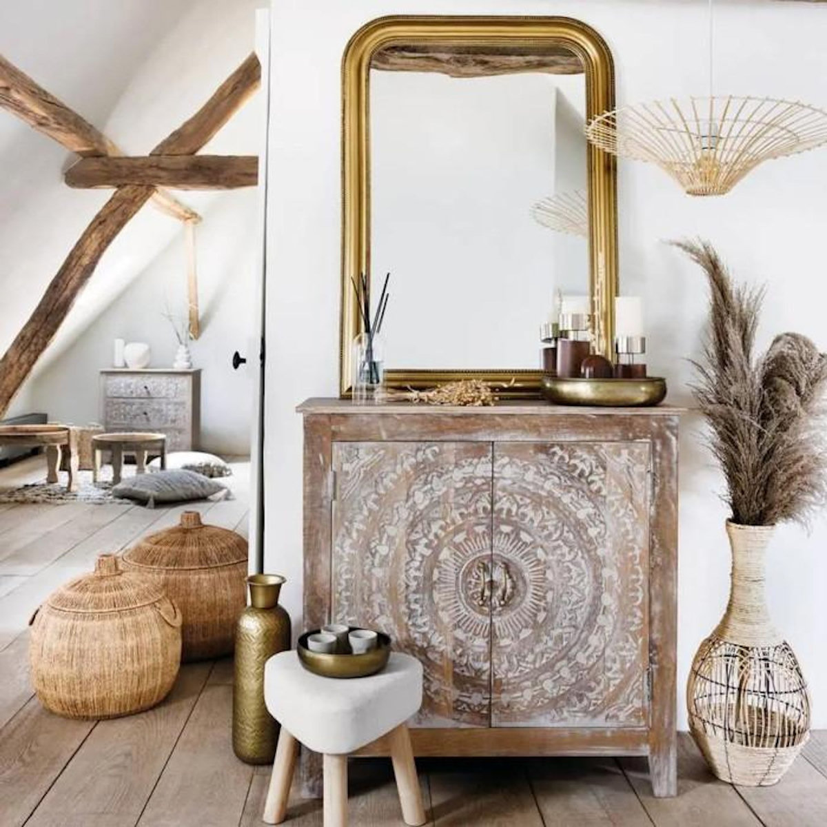 ATMOSPHERA Lot de 2 Coupelles Déco  Oasis  30cm Or