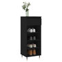 Voir la diapositive 3 : VIDAXL Armoire a chaussures Noir 40x36x105 cm Bois d'ingenierie