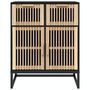 Voir la diapositive 5 : VIDAXL Buffet noir 60x30x75 cm bois d'ingenierie