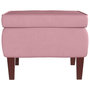 Voir la diapositive 3 : VIDAXL Tabouret avec pieds en bois Rose Velours