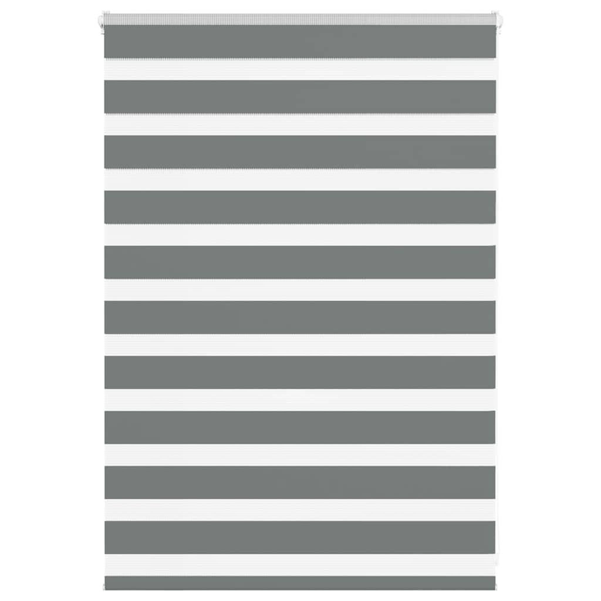VIDAXL Store zebre gris fonce largeur du tissu 100,9 cm polyester