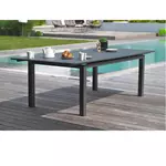 DCB GARDEN Table de jardin - 6/10 places - Aluminium - Anthracite - MIAMI