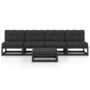 Voir la diapositive 3 : VIDAXL Salon de jardin 5 pcs avec coussins Bois de pin massif