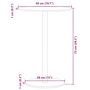 Voir la diapositive 6 : VIDAXL Table de jardin ronde noir Ø50x72 cm acier