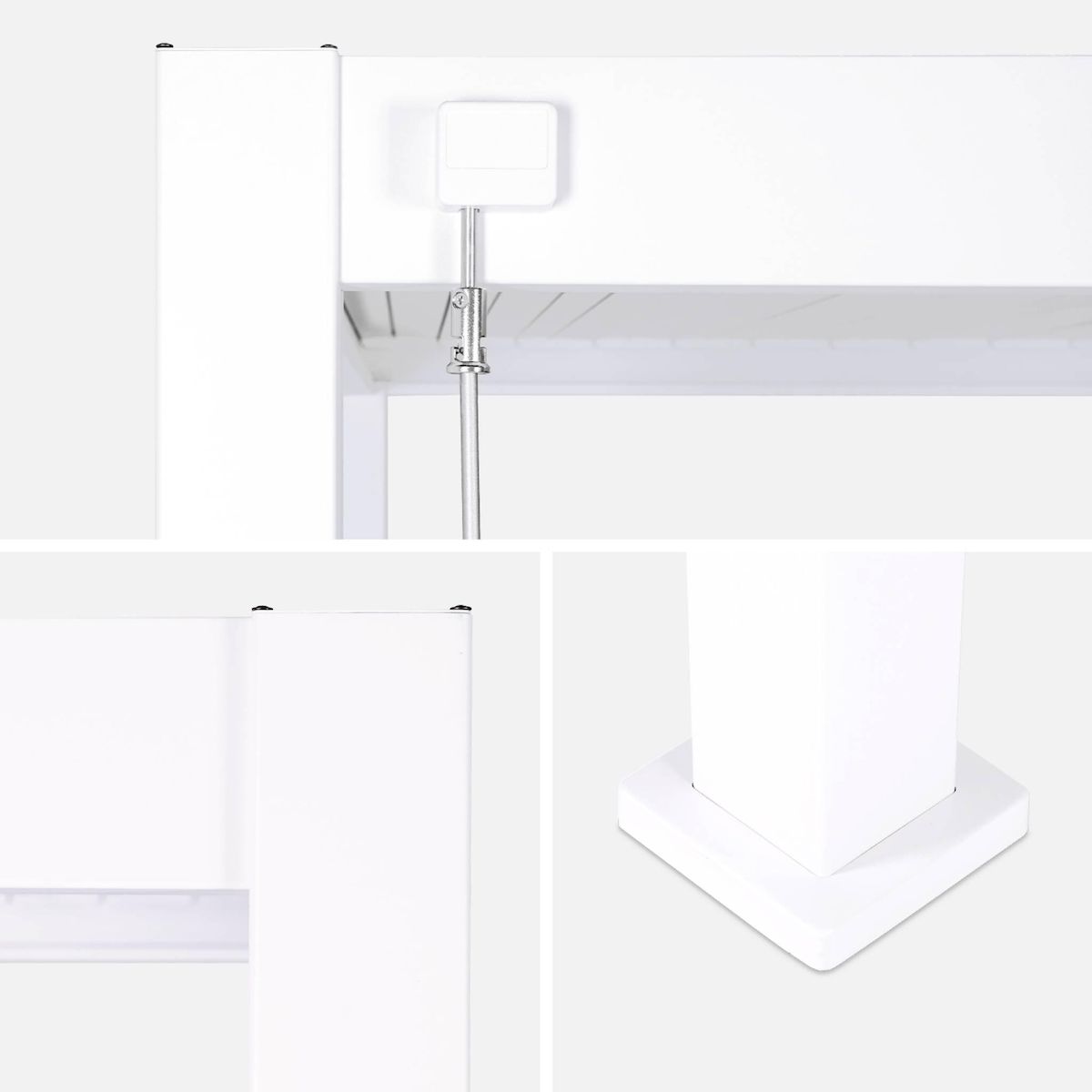 SWEEEK Pergola bioclimatique aluminium lames orientables 4x3m Triomphe