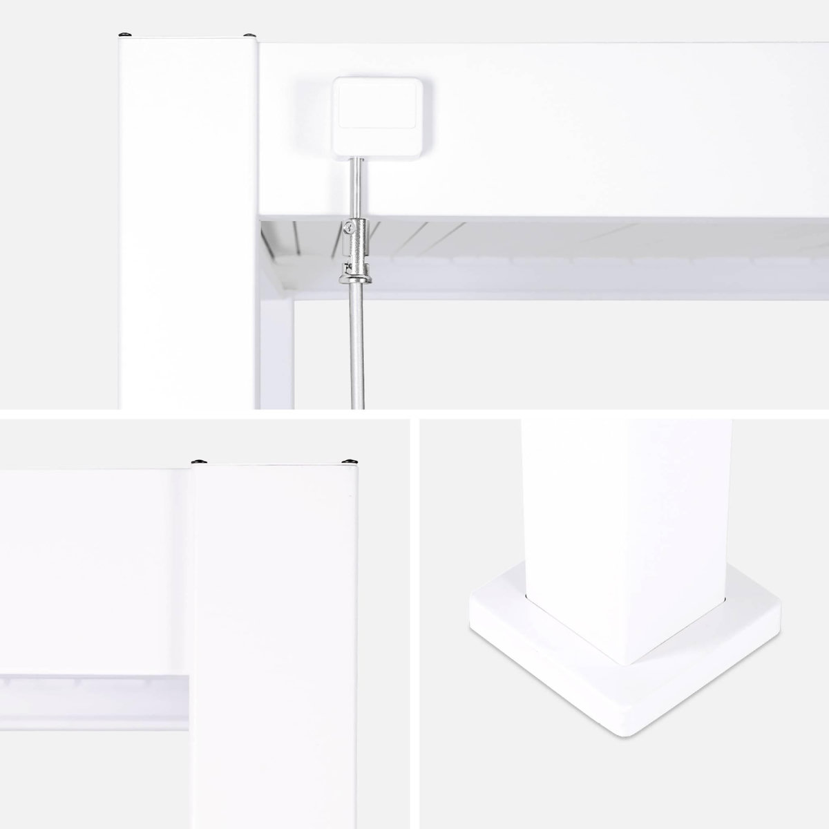 SWEEEK Pergola bioclimatique aluminium lames orientables 4x3m Triomphe