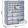 Voir la diapositive 6 : VIDAXL Organisateur multi-tiroirs avec 39 tiroirs 38x16x47 cm