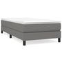 Voir la diapositive 2 : VIDAXL Sommier a lattes de lit avec matelas Gris fonce 80x200 cm Tissu
