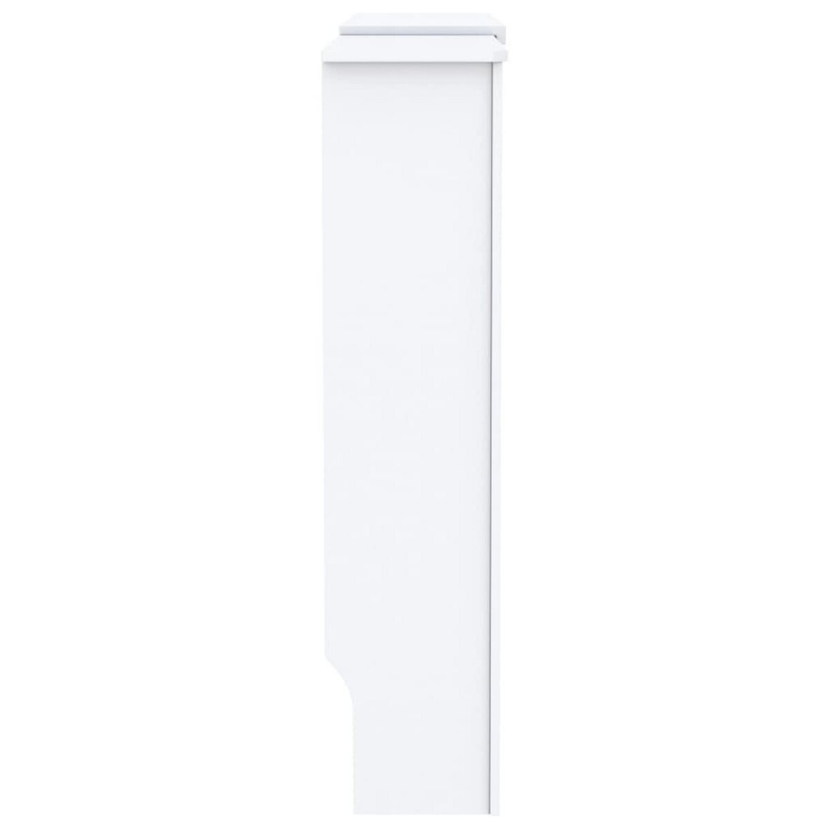 VIDAXL Cache-radiateur MDF Blanc 205 cm