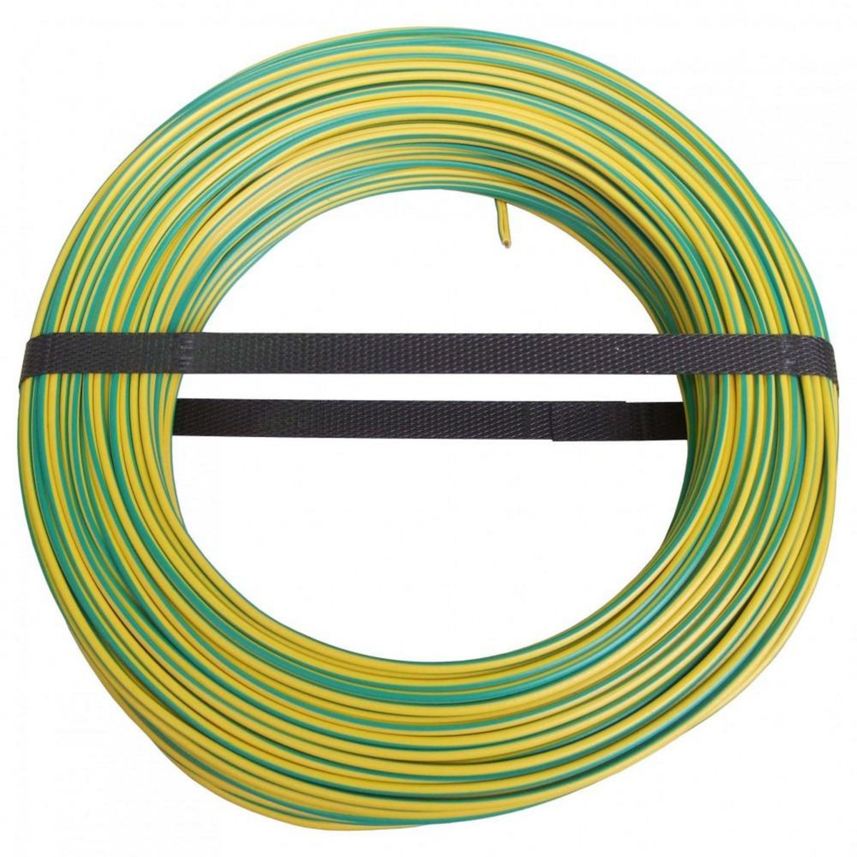 CENTRALE BRICO Fil électrique 2.5 mm² h07vu L.100 m, vert / jaune