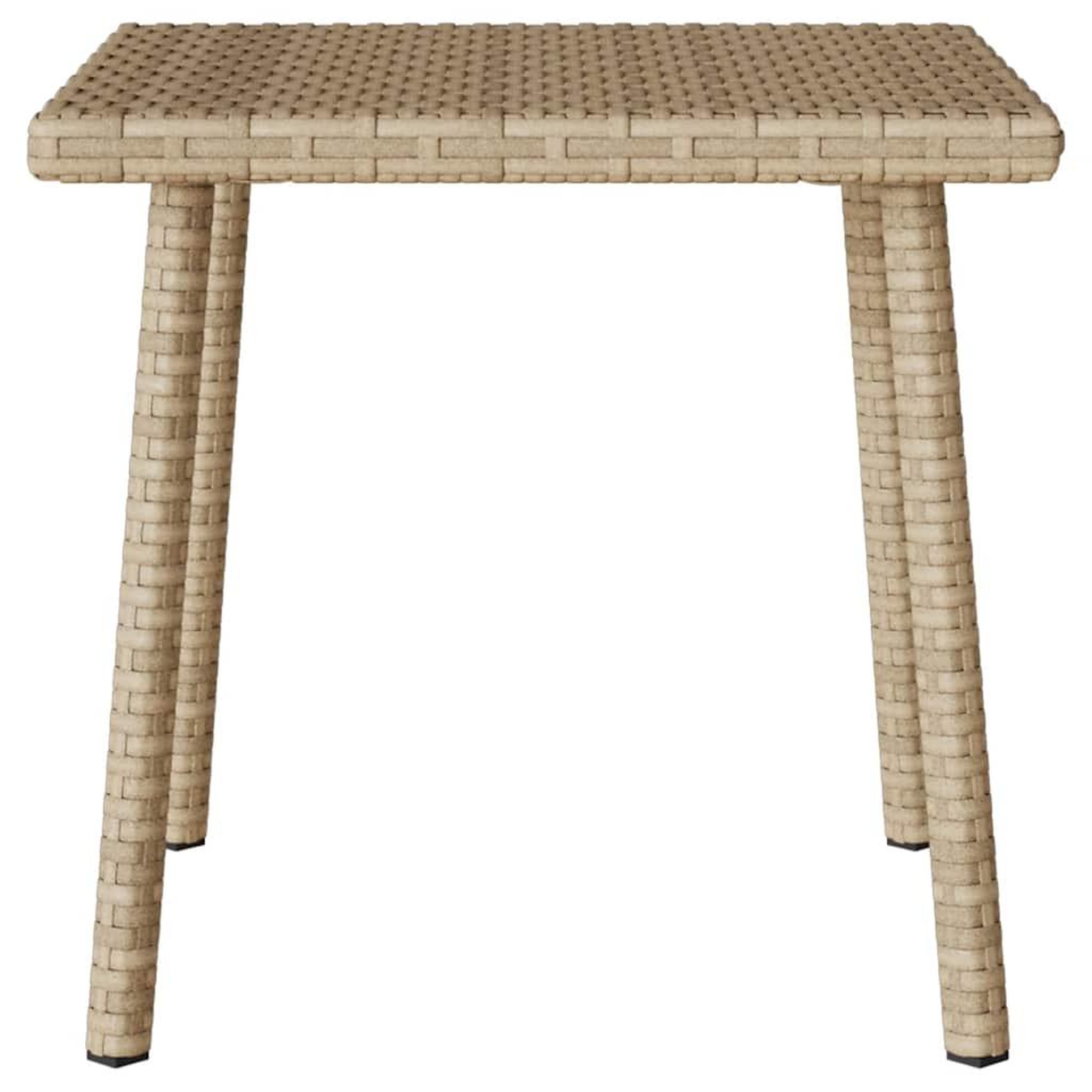 Voir la diapositive 5 : VIDAXL Table basse de jardin rectangulaire beige 40x40x37 cm rotin