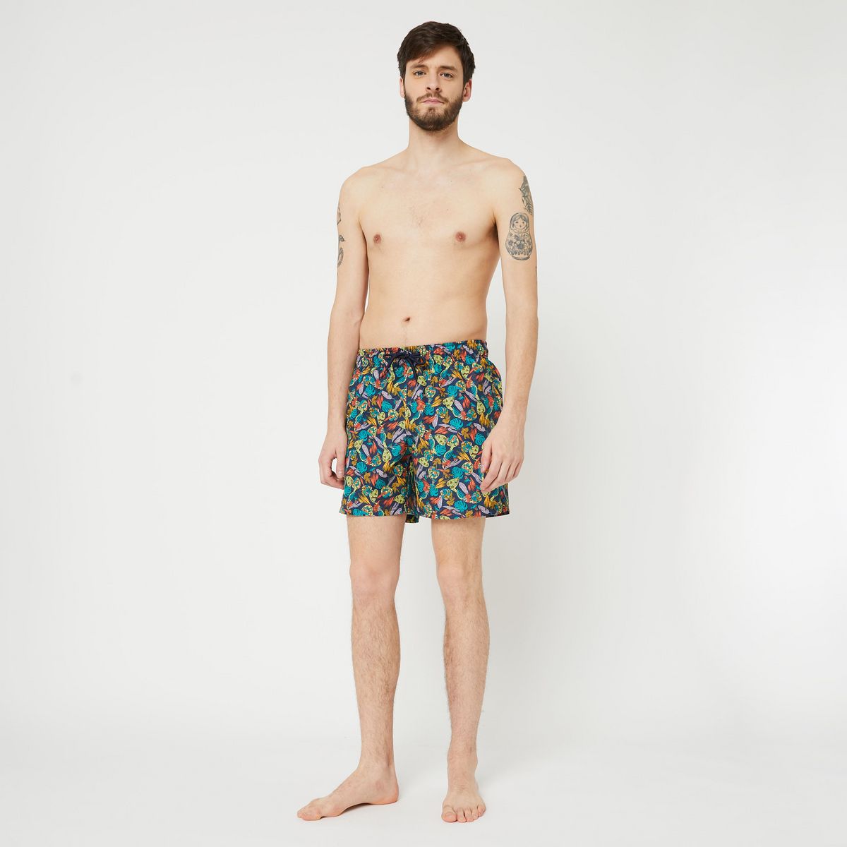 INEXTENSO Short de bain marine homme