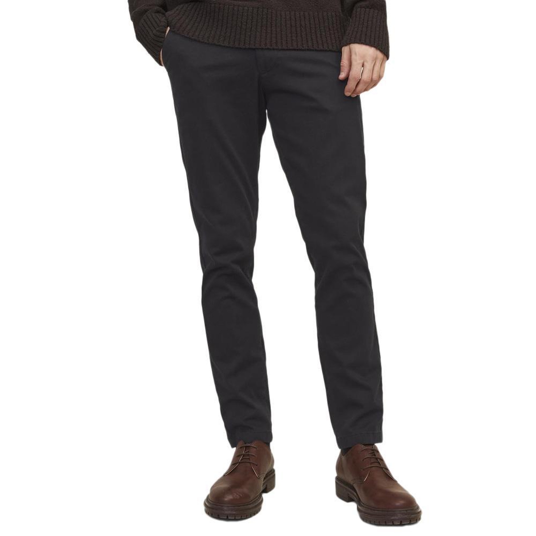 Jack & Jones Chino Noir Homme Jack & Jones Marco 12234107. Coloris disponibles : Noir