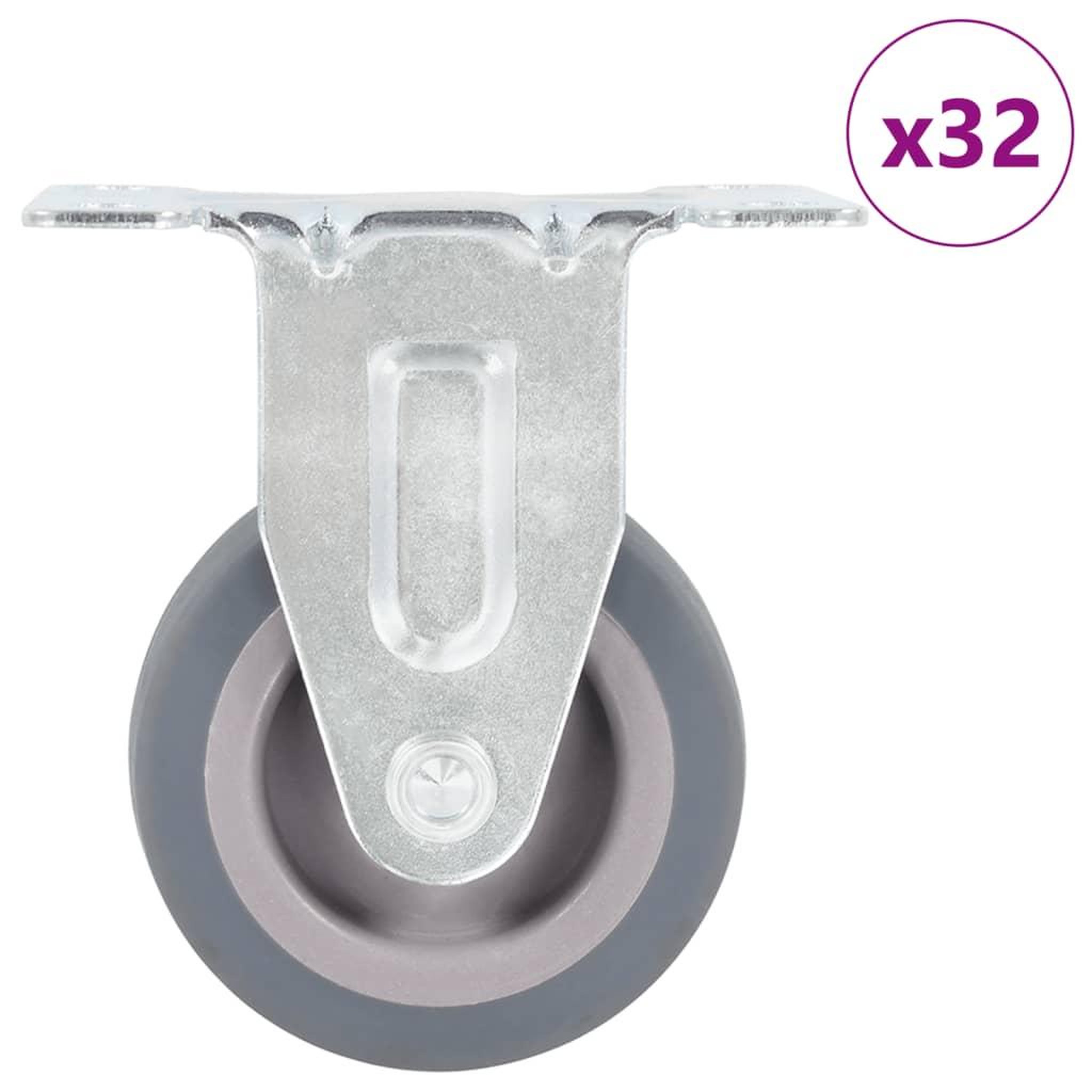 Voir la diapositive 1 : VIDAXL 32 pcs Roulettes fixes 50 mm