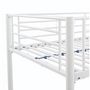 Voir la diapositive 5 : MARKET24 Lit mezzanine ELIOT 90 x 190 cm - Métal - Sommier inclus - Blanc