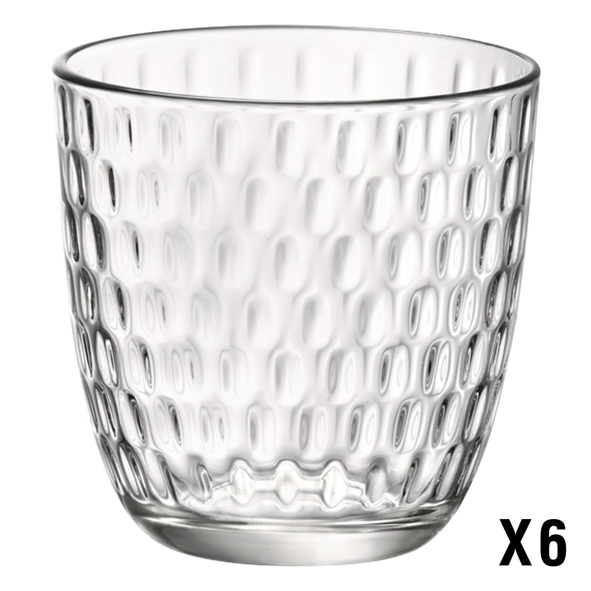 BORMIOLI ROCCO Set de 6 verres à eau SLOT ACQUA 29 cl