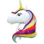 Voir la diapositive 1 : Paris Prix Ballon Gonflable Aluminium  Licorne  1m Blanc