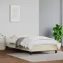 VIDAXL Cadre de lit avec tete de lit Creme 100x200 cm Similicuir