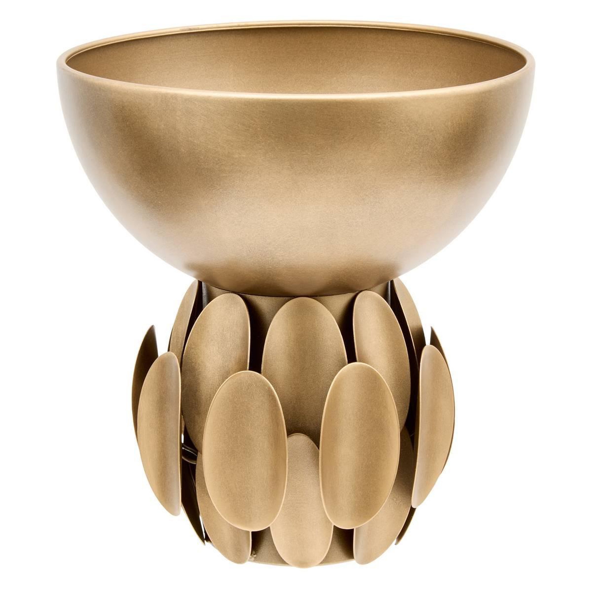 ATMOSPHERA Coupe décorative en métal  barrel  25cm doré