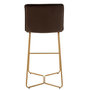 Voir la diapositive 4 : Paris Prix Chaise de Bar Design  Pierre  85cm Marron Foncé
