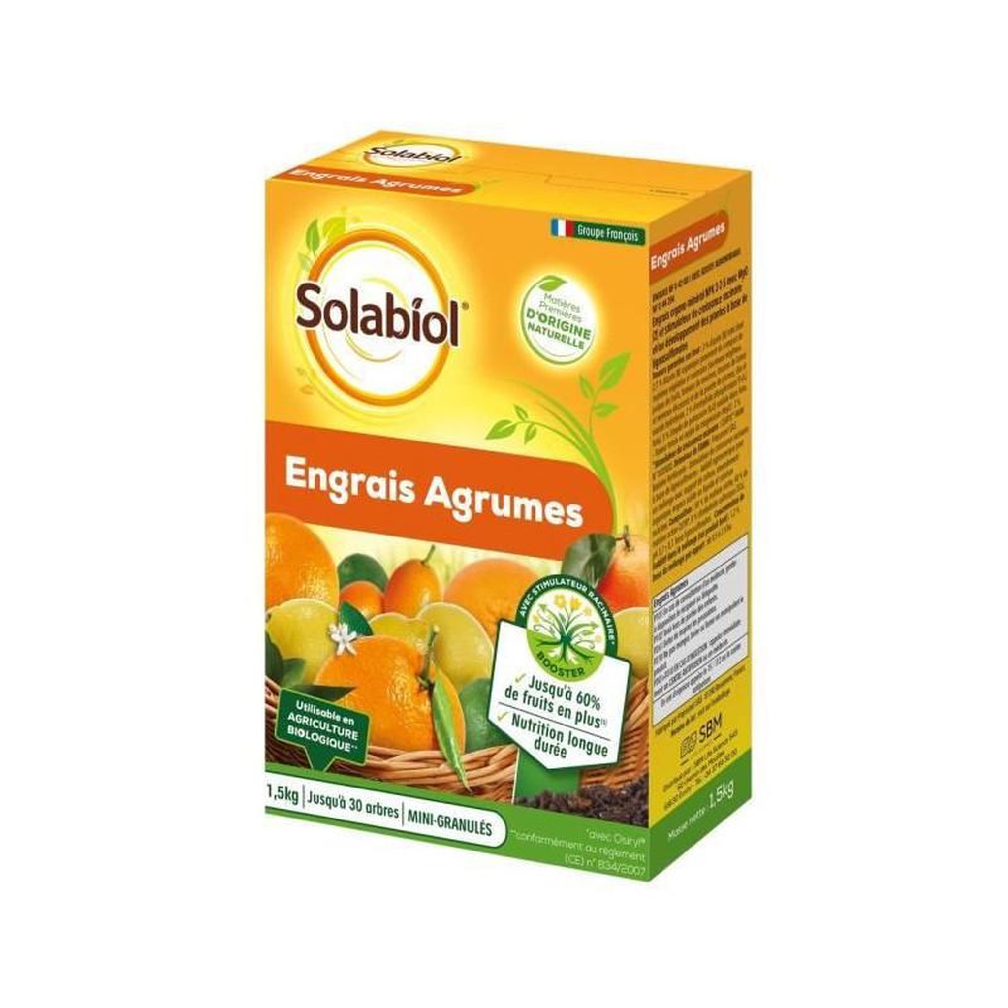 SOLABIOL SOLABIOL SOAGY15 Engrais Agrumes - 1,5 Kg