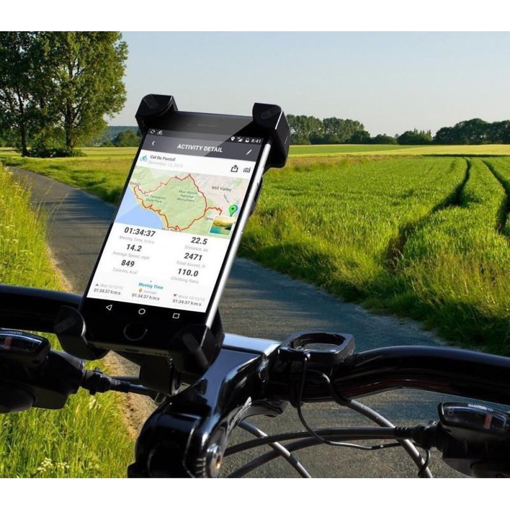 Voir la diapositive 2 : Akashi Support pour portable sur vélo AKASHI ALTBIKEHOLDBLK