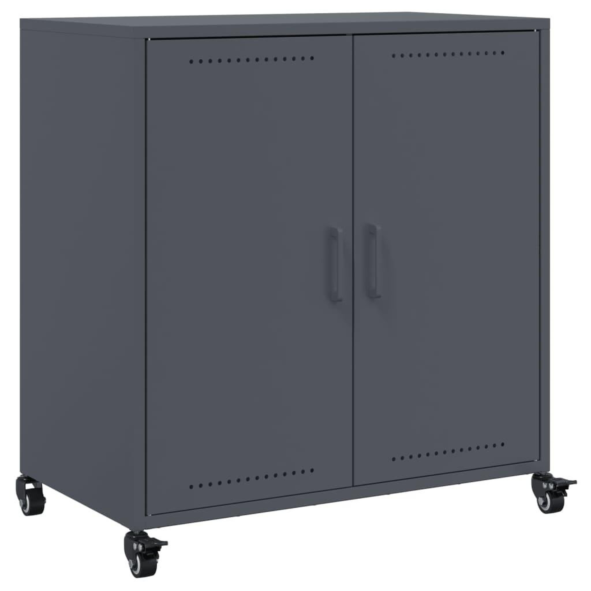 Voir la diapositive 2 : VIDAXL Buffet anthracite 68,5x39x72 cm acier