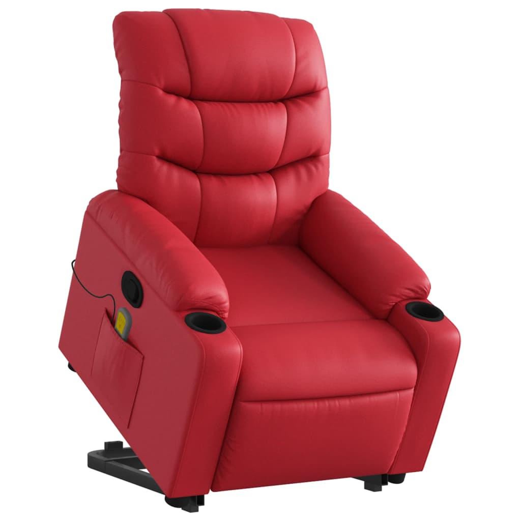 Voir la diapositive 3 : VIDAXL Fauteuil inclinable de massage Rouge Similicuir