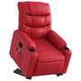 Voir la diapositive 3 : VIDAXL Fauteuil inclinable de massage Rouge Similicuir