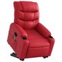 Voir la diapositive 3 : VIDAXL Fauteuil inclinable de massage Rouge Similicuir