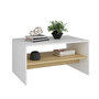 Voir la diapositive 1 : Habitat et Jardin Table basse en bois  Apollon  - 90 x 45 x 46 cm - Blanc
