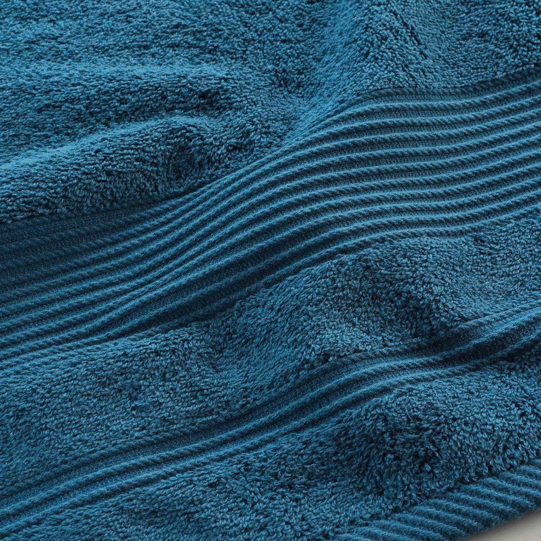 Voir la diapositive 4 : Douceur d'Intérieur Drap de bain  tendresse  90x150cm saphir