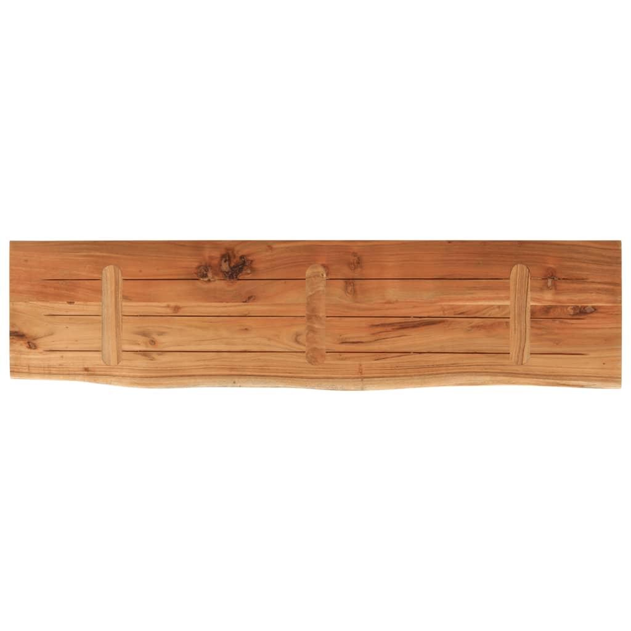 Voir la diapositive 5 : VIDAXL Dessus de table 160x40x2,5 cm rectangulaire bois massif acacia