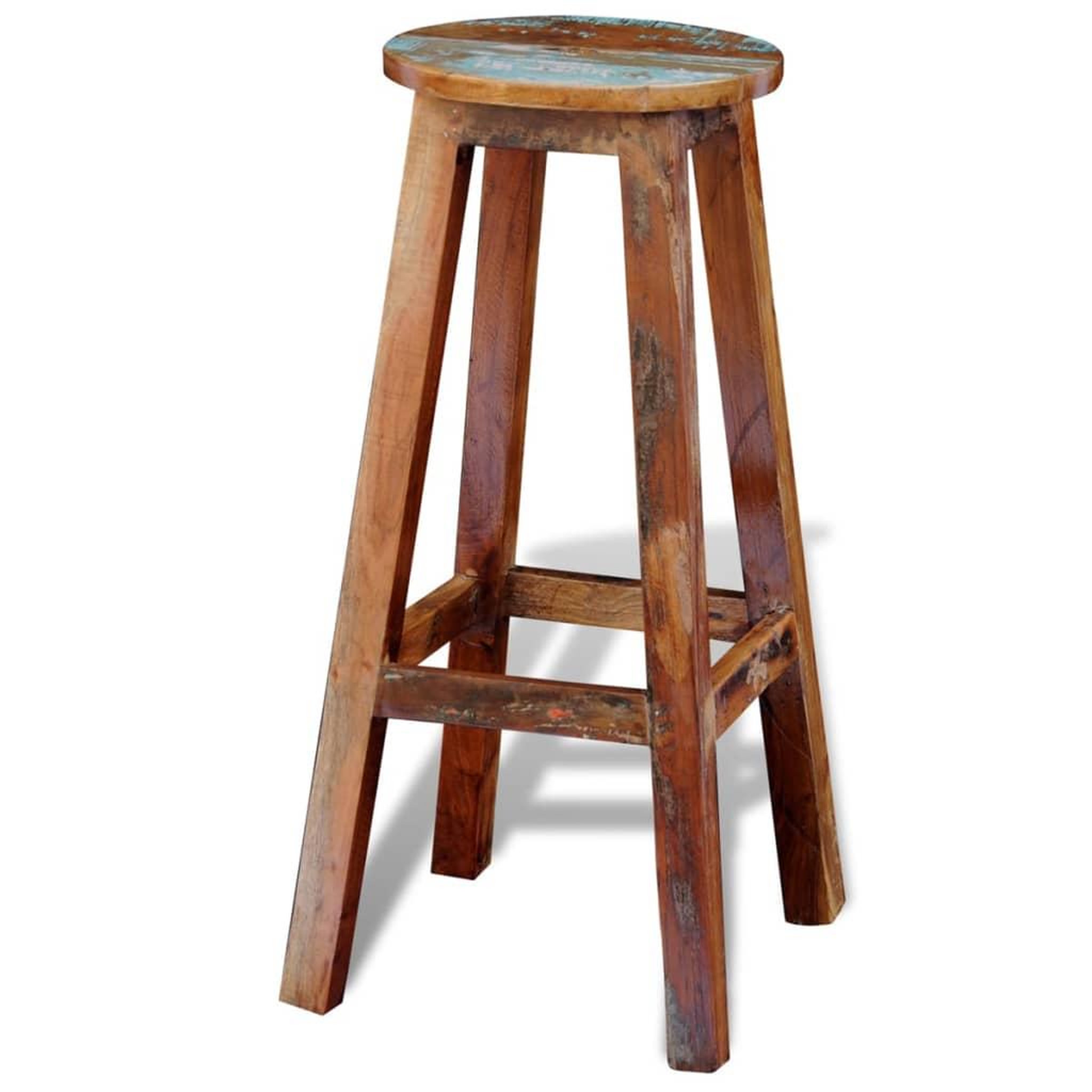 Voir la diapositive 4 : VIDAXL Tabouret de bar bois de recuperation massif