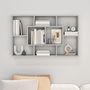 Voir la diapositive 3 : VIDAXL Etagere murale Sonoma gris 85x16x52,5 cm Bois d'ingenierie