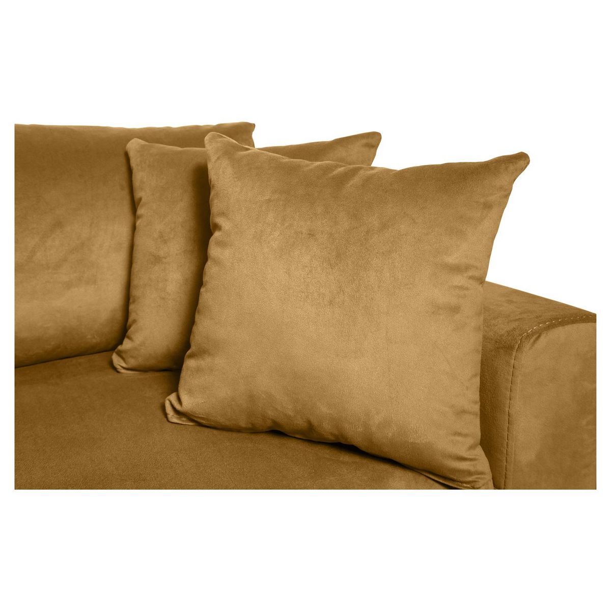 Canapé d'angle réversible convertible avec coffre en tissu ou velours GERALDINE 