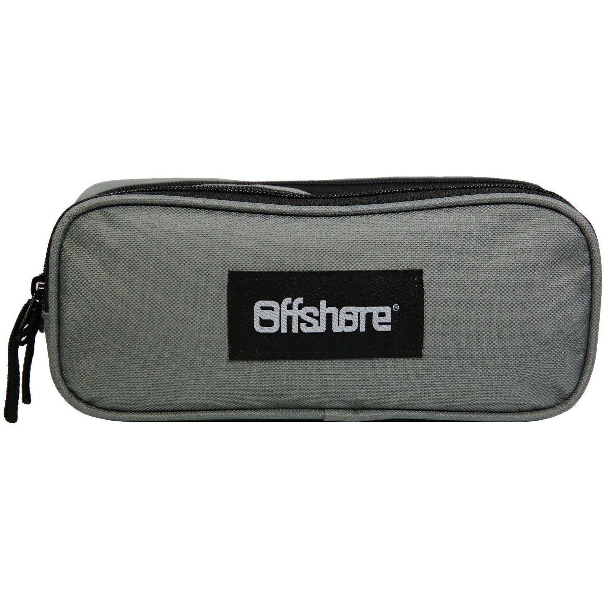 Voir la diapositive 1 : Bagtrotter BAGTROTTER Trousse scolaire 2 compartiments Offshore Grise