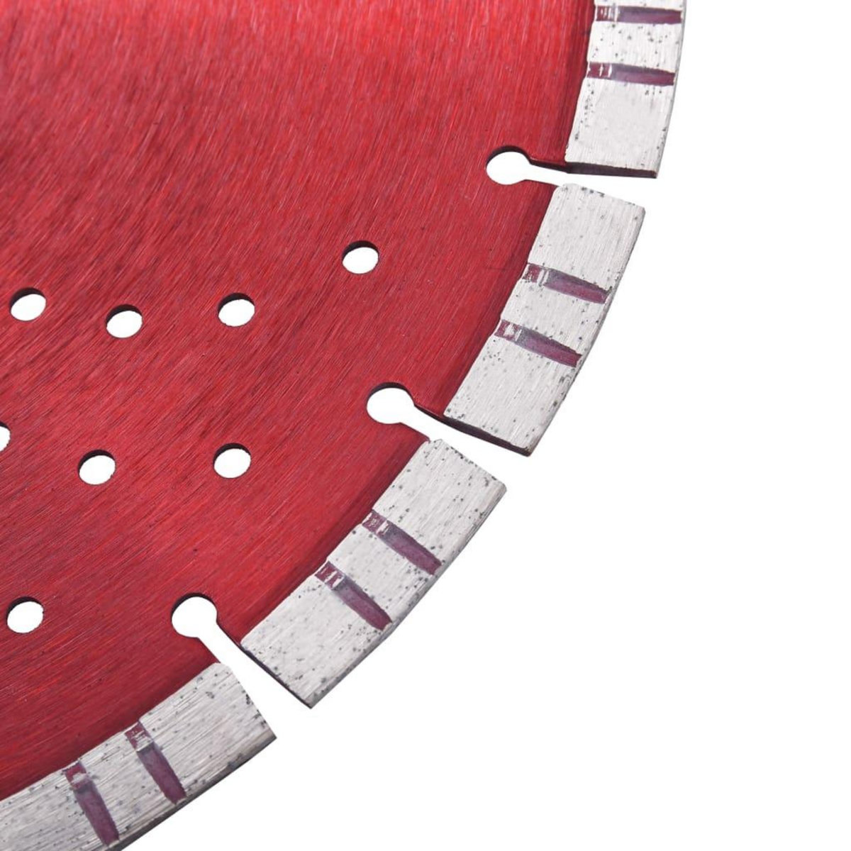 VIDAXL Disque de coupe diamante avec turbo et trous Acier 350 mm