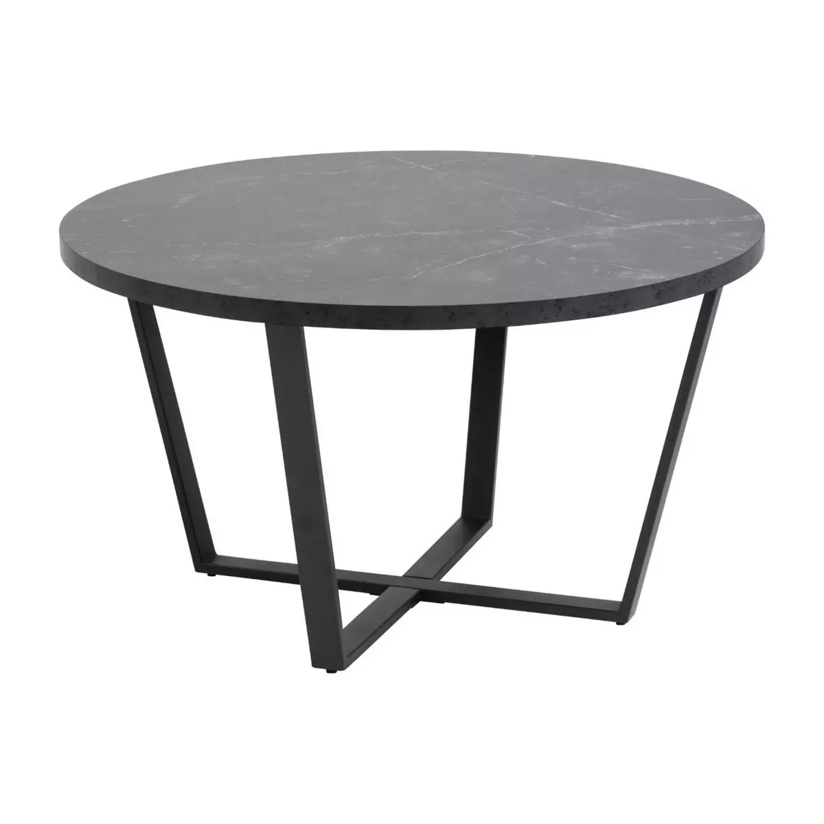 CONCEPT USINE Table basse effet marbre noir HARLEM